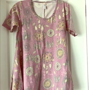 lularoe perfect T - dreamcatchers purple XXS